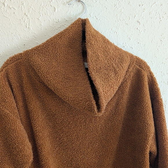 Loft Sherpa Fleece Funnel Neck Sweater - Picture 2 of 5